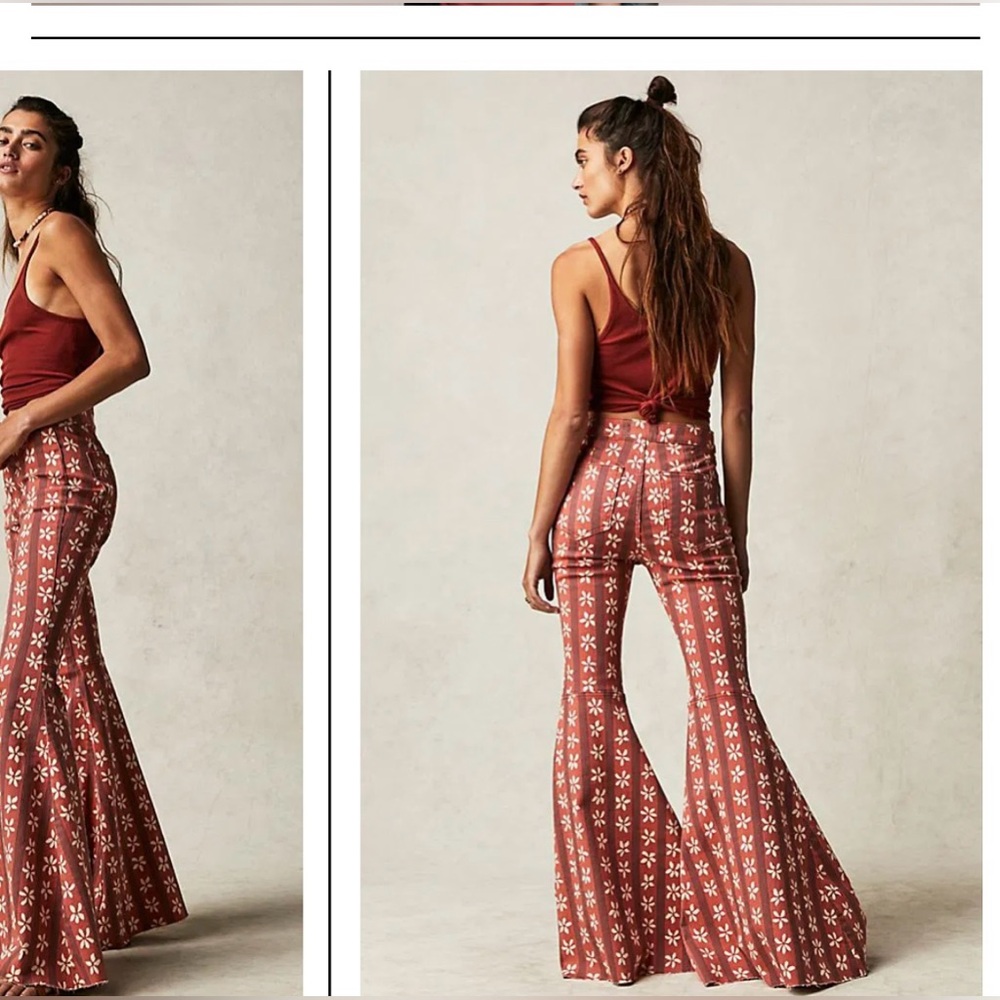 We The Free “Just Float On” High Rise Flare Jeans